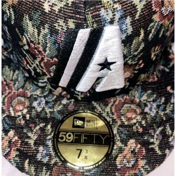 Kith Exclusive New Era X Astros Floral Tapestry Waldorf Fitted Hat Rare 7 3/8 - Picture 5 of 6